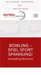 Mobile Screenshot of olympia-bowling.de