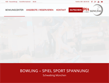 Tablet Screenshot of olympia-bowling.de